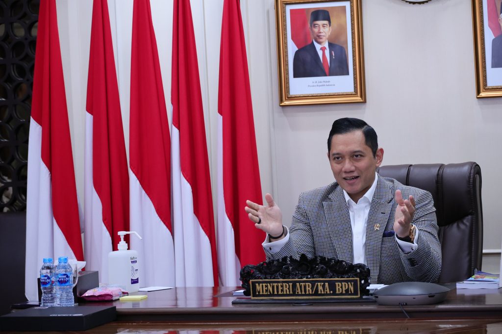 Foto : Menteri Agraria dan Tata Ruang/Kepala Badan Pertanahan Nasional (ATR/BPN), Agus Harimurti Yudhoyono (AHY).