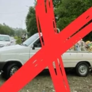 Foto: Mobil putih terekam sedang membuang sampah sembarangan di Jalan Alam Baru, Balikpapan. Sumber: Istimewa.