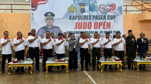 Foto: Pembukaan Kapolres Paser Judo Open 2025. Sumber: Istimewa.