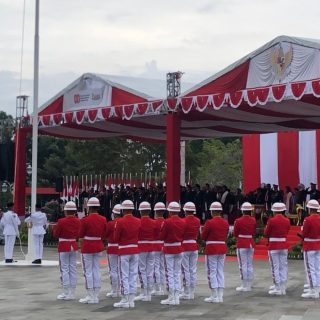 Foto: Upacara 17 Agustus di lingkungan Pemkab Paser. Sumber: Istimewa.