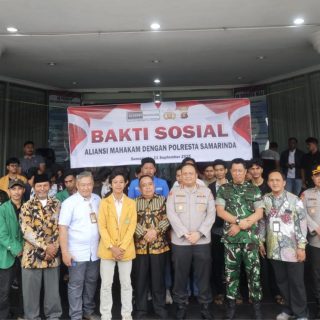 Foto: Baksos yang diselenggarakan oleh Polres dan Aliansi Mahakam. Sumber: Istimewa.