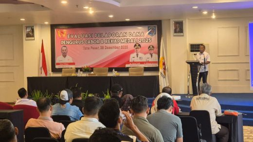Foto: KONI Paser Evaluasi Laporan Dana Hibah Pengcab, Persiapan Menuju Porprov Kaltim VIII 2026. Sumber: Istimewa.