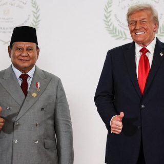 Foto: Presiden RI Prabowo Subiantor (kanan) dan Presiden Amerika Serikat Donald Trump. Sumber: Istimewa.