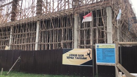 Foto: Venue Gor Sepak Takraw Kabupaten Paser. Sumber: Istimewa.