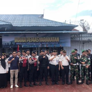 Foto: Rutan Tanah Grogot Gelar Razia Gabungan dan Tes Urine. Sumber: Istimewa.