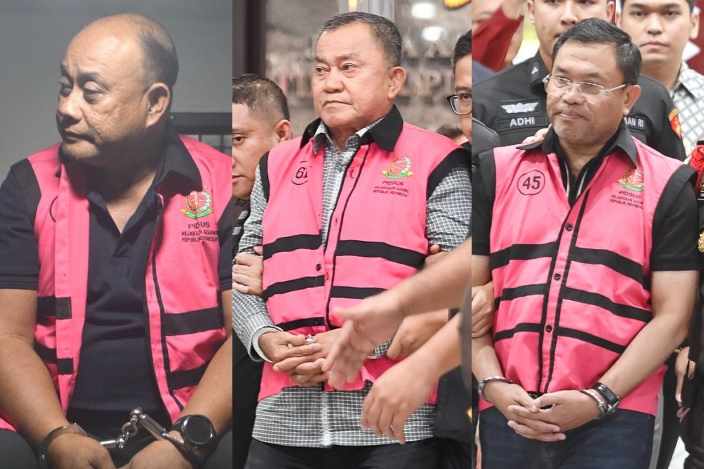 Gambar saat ini: Foto: mantan Kepala Badan Gizi Nasional (BGN) Dadan Hindayana serta dua mantan Wakil Kepala BGN, Lodewyk Pusung dan Sony Sanjaya. Sumber: Istimewa.