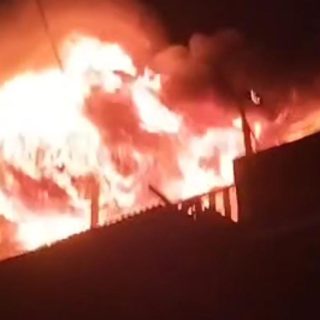 Foto: Kebakaran Dahor 3 Balikpapan, Tiga Rumah Hangus Dilalap Api. Sumber: Istimewa.