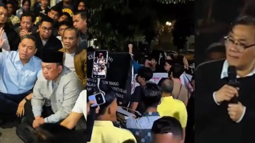Foto: Diskusi UGM Dibubarkan, Mahasiswa Kepung Menteri dan Kepala BP Taskin. Sumber: Istimewa.