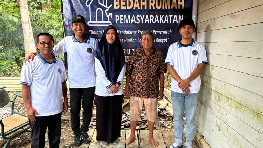 Foto: Bedah Rumah Rutan Tanah Grogot Bantu Warga Kurang Mampu di Desa Tepian Batang. Sumber: Istimewa.
